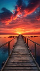 Fototapeta premium Photo of wallpaper destop outdoors horizon sunset.