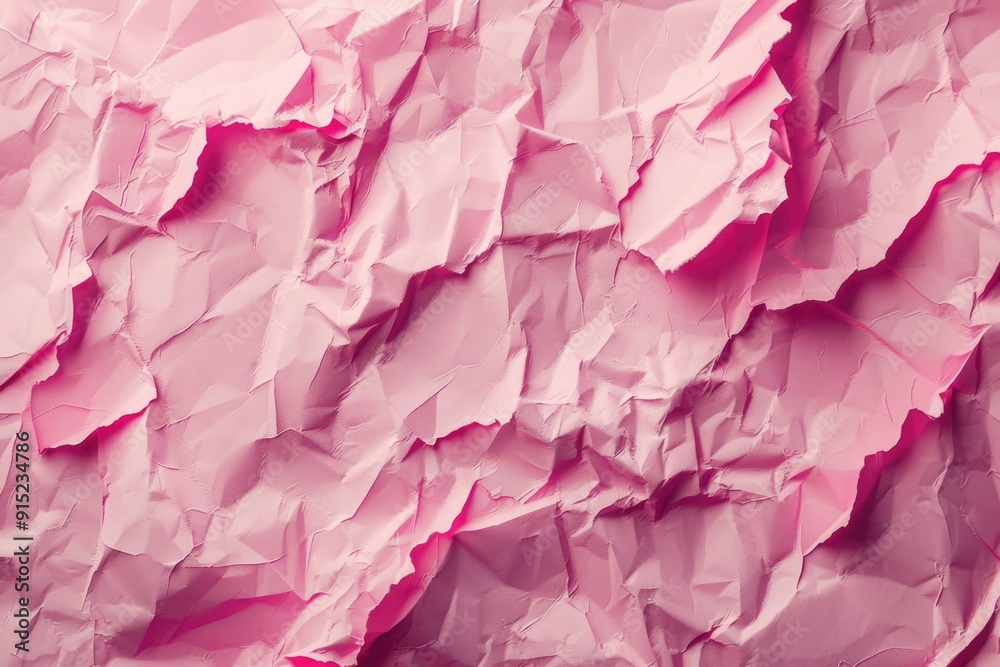 Poster A detailed view of a pink paper surface with subtle texture and pattern