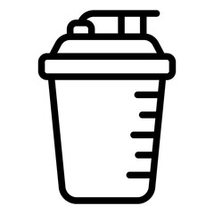 Shaker bottle icon for fitness drinks and supplements