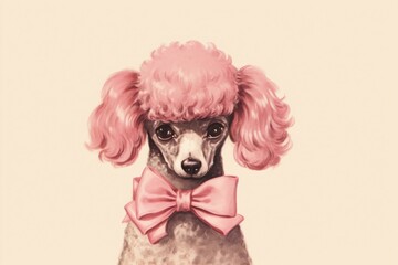 Poodle mammal animal pet.
