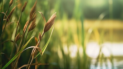 Fototapeta premium Rustic Green and Brown