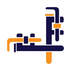 wrench, tools, adjustable wrench icon