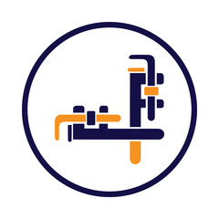 wrench, tools, adjustable wrench icon