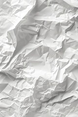 Obraz premium A detailed view of crumpled paper with wrinkles and creases