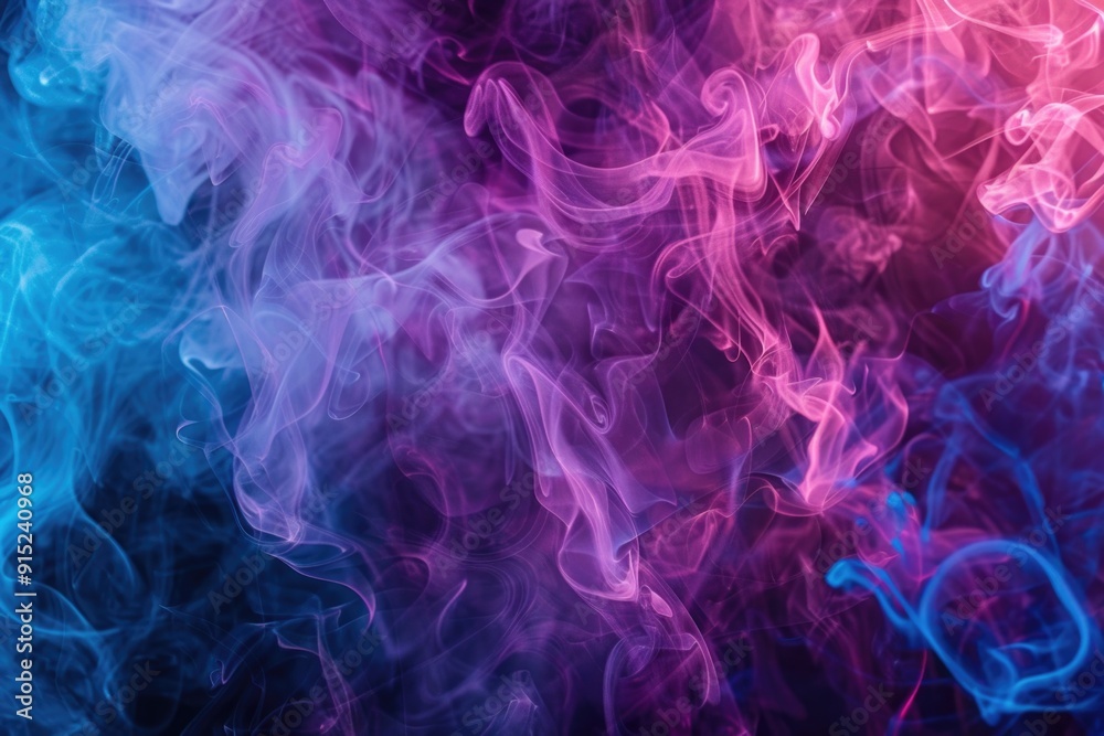 Poster a close-up of smoke on a black background, ideal for use in designs related to mystery, suspense or 