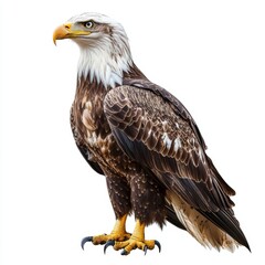 Naklejka premium Majestic Bald Eagle with Sharp Eyes