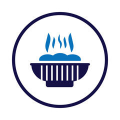 bowl, food, plate, food, bowl hot plate with food icon