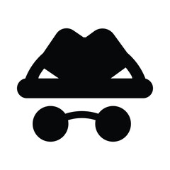 browser, web, incognito, browser web page incognito access icon