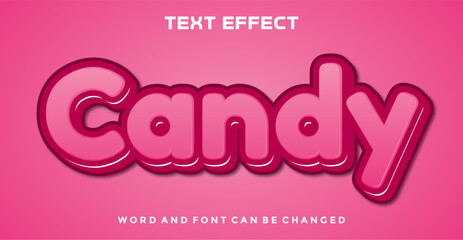  Candy editable text effect