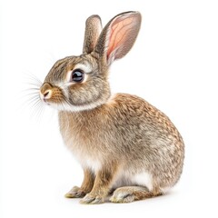 Fototapeta premium Adorable Brown Bunny With Big Ears