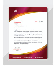 Modern company letterhead template