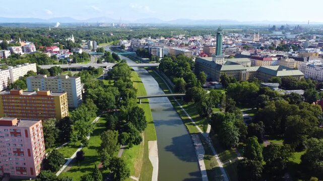 View of the Ostrava and surrounding areas, Czech Republic