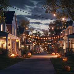 Naklejka premium halloween scene