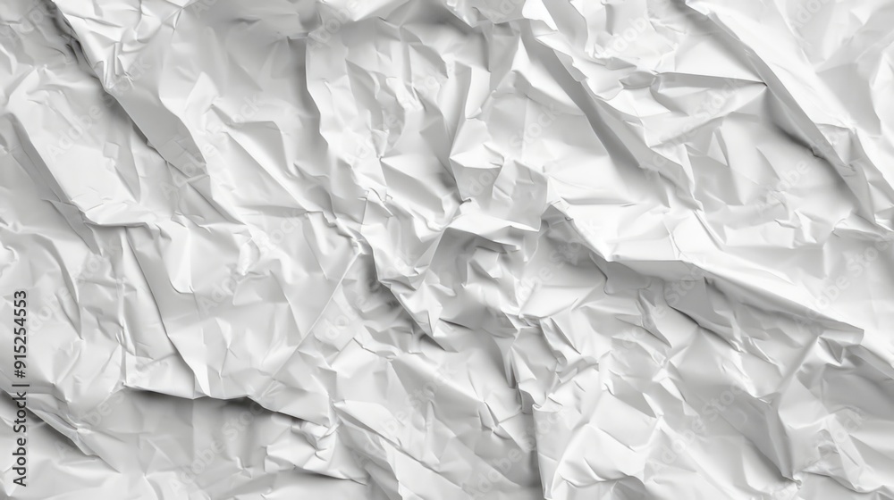 Poster a detailed view of a single sheet of white paper, ideal for representing clarity and simplicity