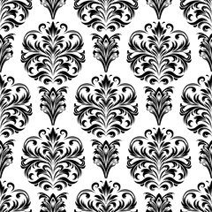 Vector seamless damask pattern Graphic ornate for wallpaper ,fabric, packaging, wrapping,circle damask  ornament.
