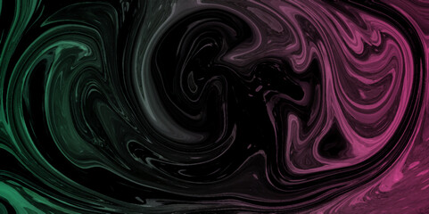 The texture of mix color and black marble pattern modern style Liquid background. colorful marble pattern of the blend of curves. Acrylic painting with colorful shiny gradient Design Projects and Text