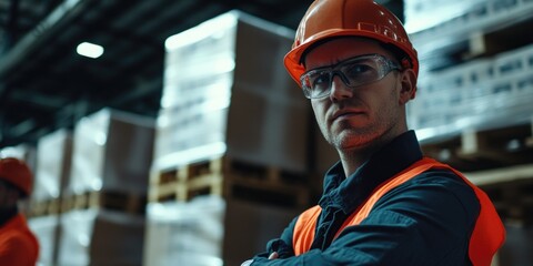 A person wearing protective gear works on-site, ideal for construction or industrial scenes