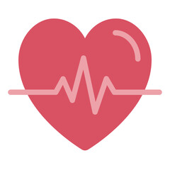Heartbeat icon for fitness and health monitoring
