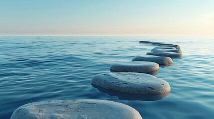 Stepping Stones in Calm Waters