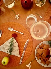 christmas table setting