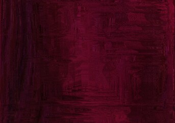 A deep red, almost burgundy, abstract background with a subtle textured pattern. It has a slightly faded or distressed look, adding to its vintage appeal