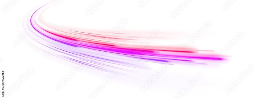 Poster Big data traffic visualization, dynamic high speed data streaming traffic.  Luminous green neon waves PNG. 