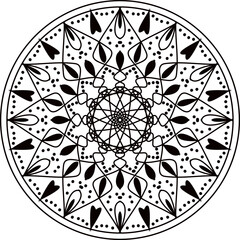 Mandala Line Illustration, Mandala Line Drawing Design, mandala design