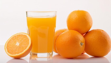 orange juice and oranges