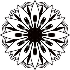 Mandala Line Illustration, Mandala Line Drawing Design, mandala design