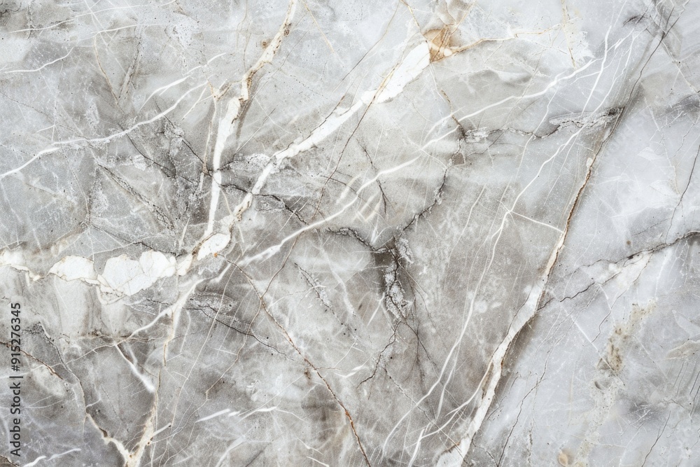 Poster Close-up view of a smooth marble surface with subtle texture and reflection