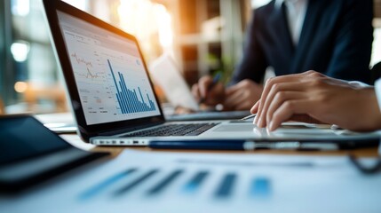 a person using a laptop computer