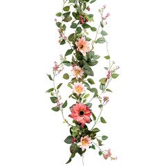 Garland Arrangement: Flowers and greenery are strung together to form a long, continuous line, bouquet flower, photograph