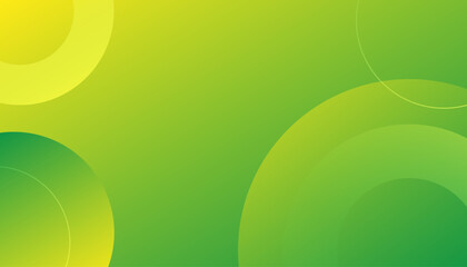 Colorful geometric background. Green elements with fluid gradient. Eps10 vector