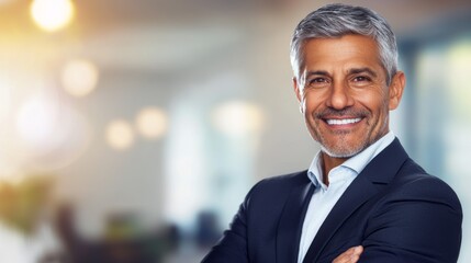 a smiling man in a suit and tie