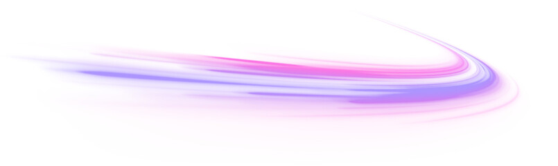 Light trail wave, fire path trace line, car lights, optic fiber and incandescence curve twirl. Racing cars dynamic flash effects city road with long exposure. Vector PNG.	