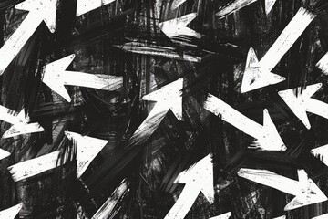 Naklejka premium A close-up shot of old-fashioned arrows in black and white