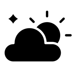 sun and cloud glyph 