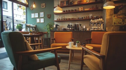 Cozy Coffee Shop Interior