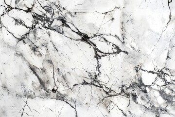 Obraz premium A worn marble slab with visible cracks in a classic black and white color scheme