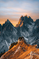 Obraz premium Sunrise in Dolomites