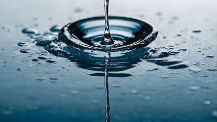 water splash in water