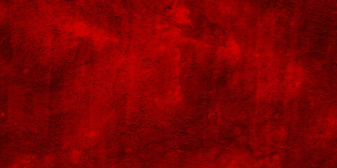 Red Abstract grunge dark cement wall texture background. Texture of a concrete wall with cracks and scratches .Grunge Close up abstract empty of black and black modern wallpaper texture background .	