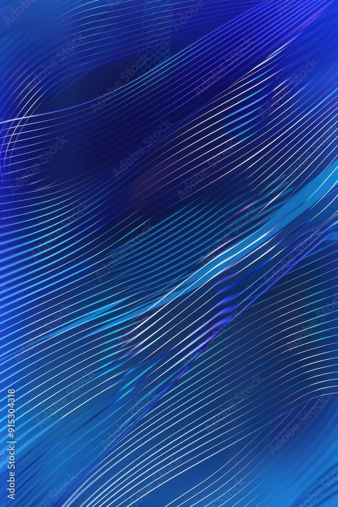 Poster A close-up view of blue lines on a white background, great for abstract design and background usage