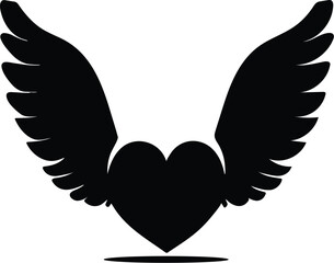 Obraz premium Angelic Heart – Wings of Love Design