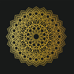 Golden Mandala pattern design