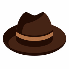 A stylish hat black vector