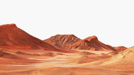 Naklejka premium Vast red desert landscape