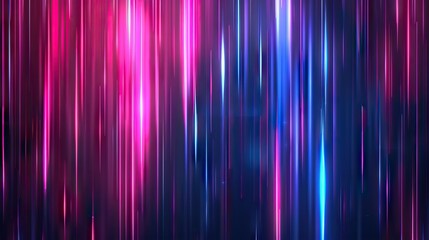 Abstract Background with Neon Light Lines in Blue and Pink. AI generated illustration.