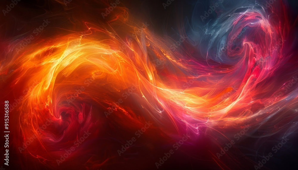 Wall mural a vibrant abstract background with swirling colors and a dynamic pattern