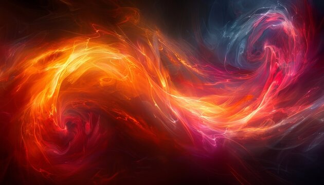 A vibrant abstract background with swirling colors and a dynamic pattern